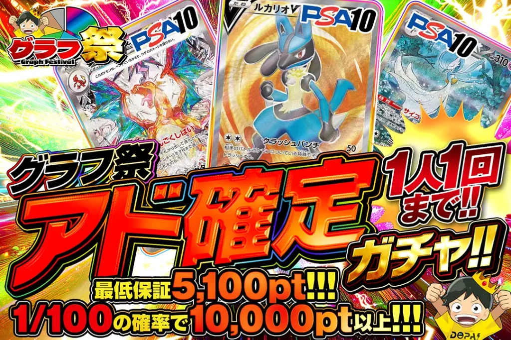 グラフ祭 アド確定ガチャ