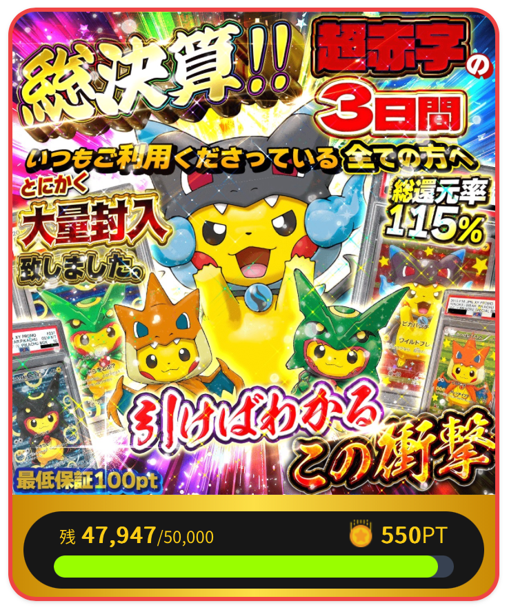 総決算!!超赤字の3日間
