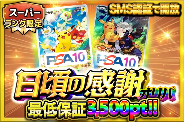 オリパレット 日頃の感謝オリパ（一口3000pt）