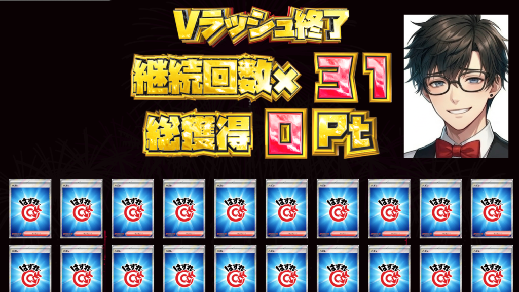 3周年記念Vラッシュ（青）結果