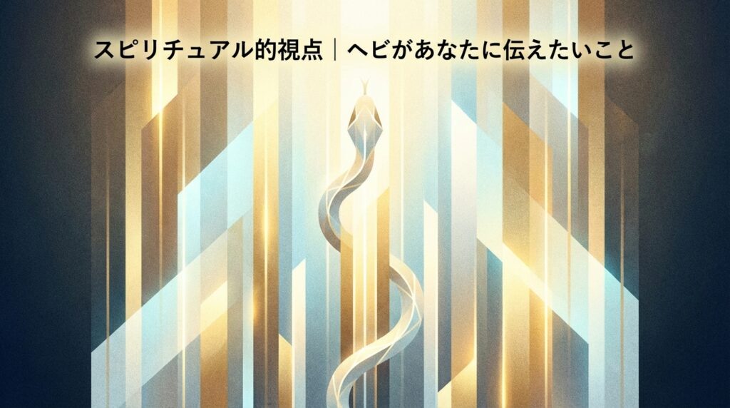 スピリチュアル視点で解釈するヘビの夢｜人生の転機や気づきを示す象徴