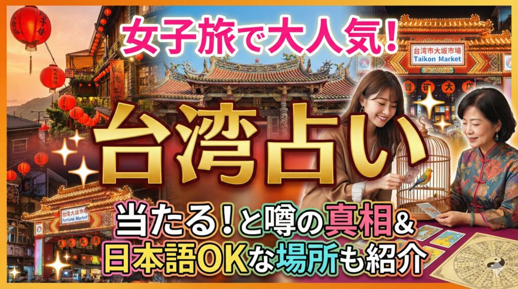 女子旅で大人気！台湾の占いがすごい