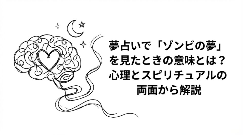 夢占い ゾンビの夢の意味を解説｜心理状態とスピリチュアルな変化を読み解くイメージ