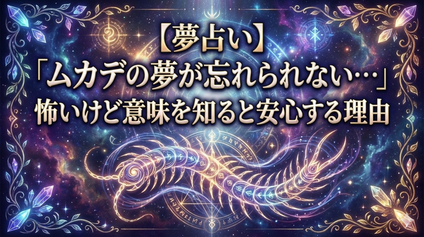 夢占いムカデ