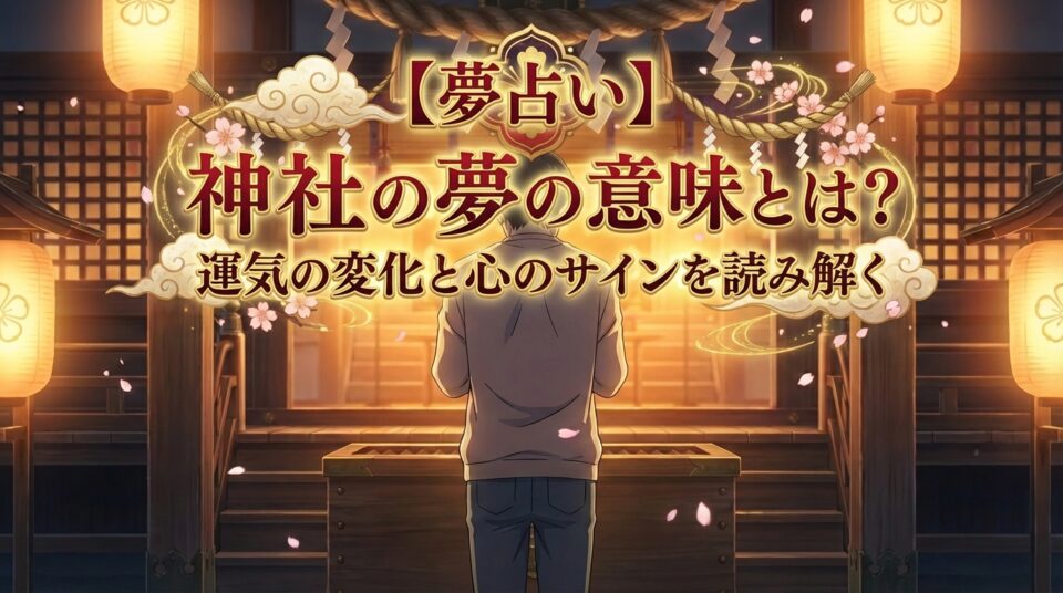 夢占い 神社の夢の意味を解説｜運気の変化と心のサインを読み解くイメージ