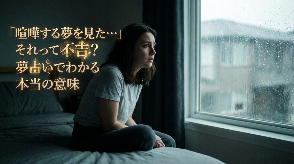 夢占い 喧嘩する夢の意味を解説｜不吉かどうか本当の心理を読み解くイメージ