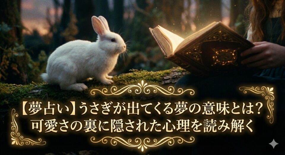 夢占い うさぎの夢の意味を解説｜可愛さの裏にある不安や本音を読み解くイメージ