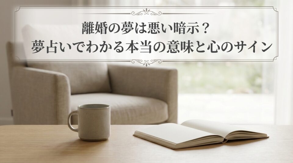 夢占い 離婚の夢の意味を解説｜悪い暗示か心のサインか本当の意味を読み解くイメージ