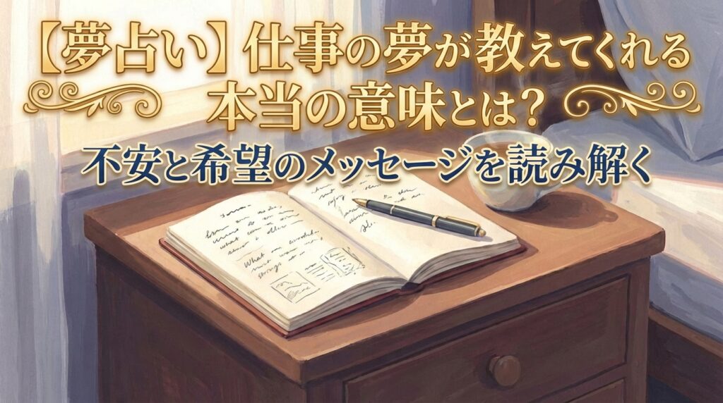 夢占い 仕事の夢の意味を解説｜不安と希望が伝える本当のメッセージを読み解くイメージ