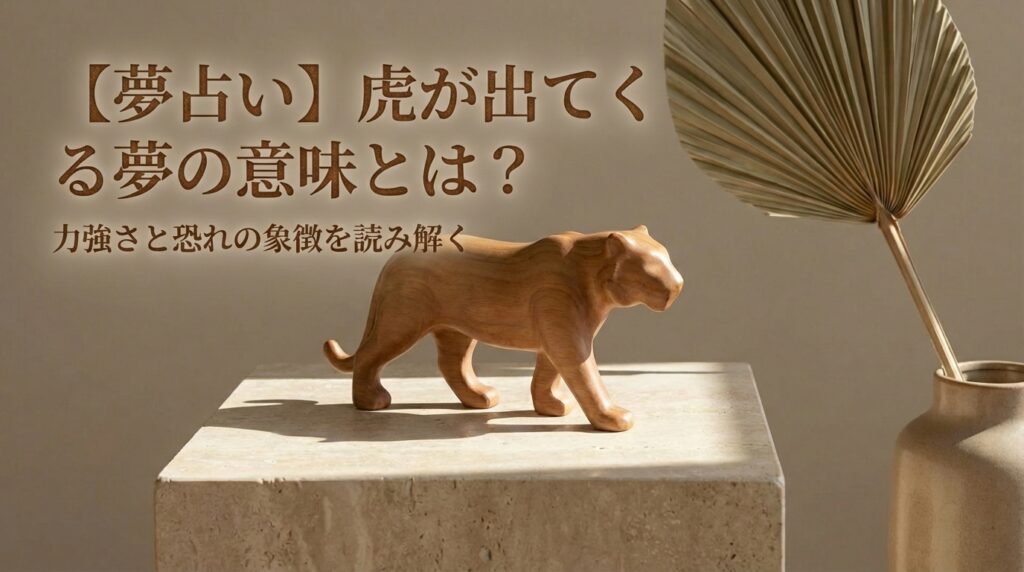 夢占いで虎が出てくる夢の意味や力強さと恐れを象徴したイメージ