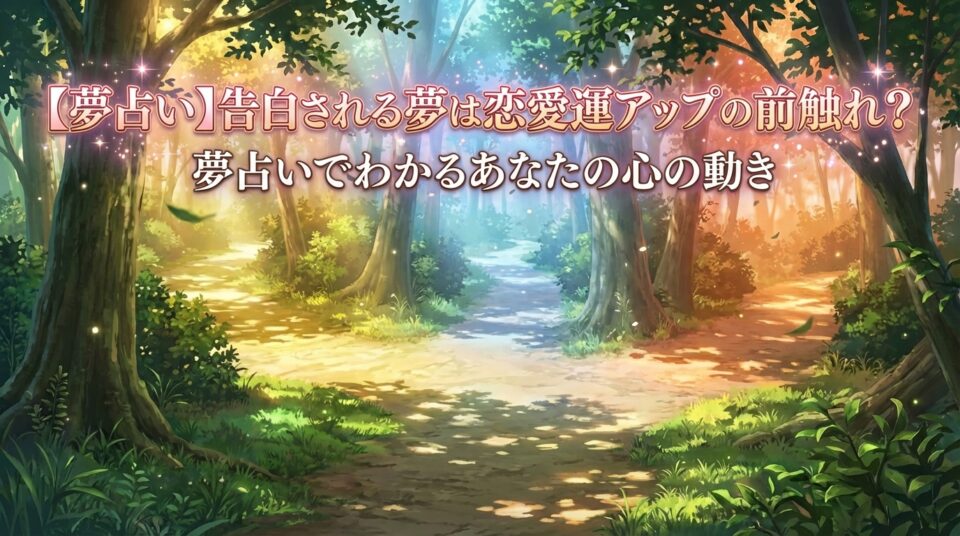 夢占いで告白される夢が示す意味や恋愛運の変化と心の動きを表したイメージ