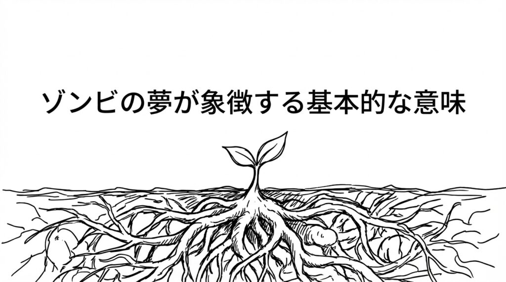 ゾンビの夢が象徴する基本的な意味｜不安や疲労、価値観の変化を表す夢占いイメージ