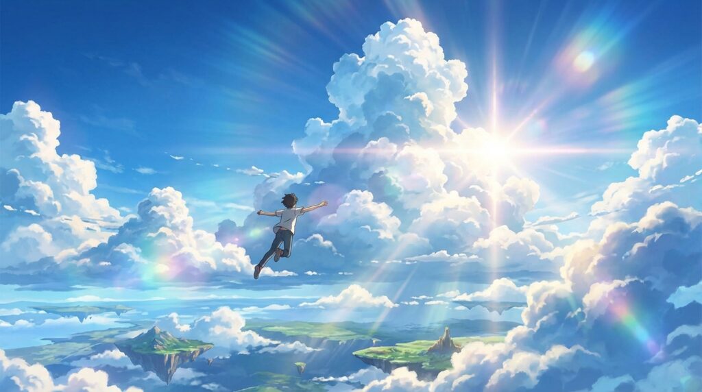 空を飛ぶ夢の意味を総合的に振り返るまとめイメージ