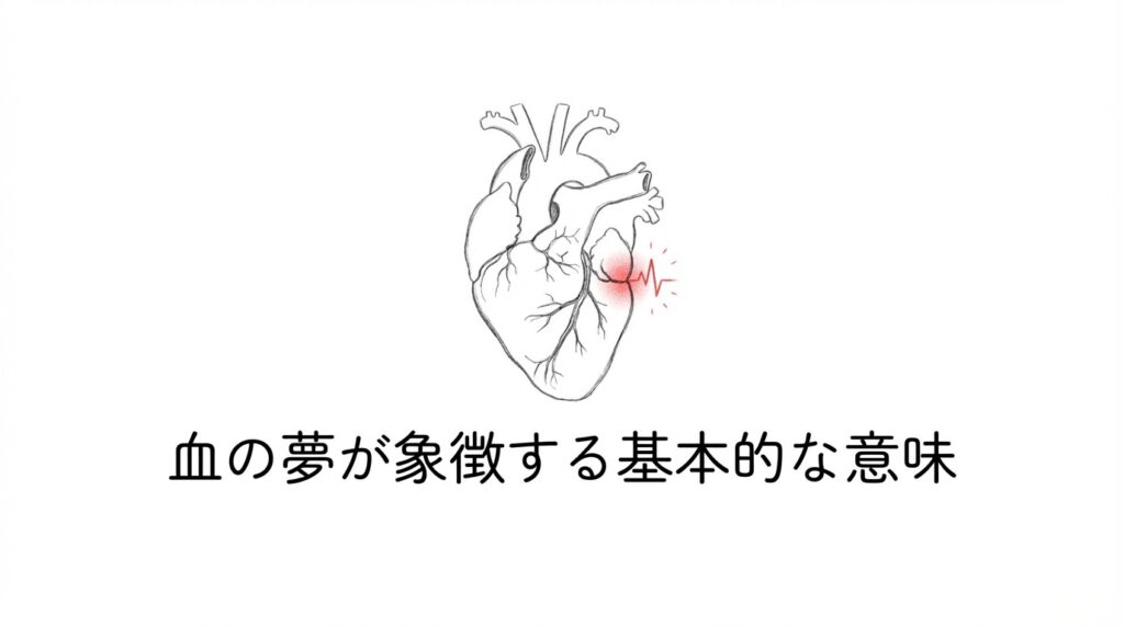 血の夢が象徴する基本的な意味や心身の変化を表すイメージ