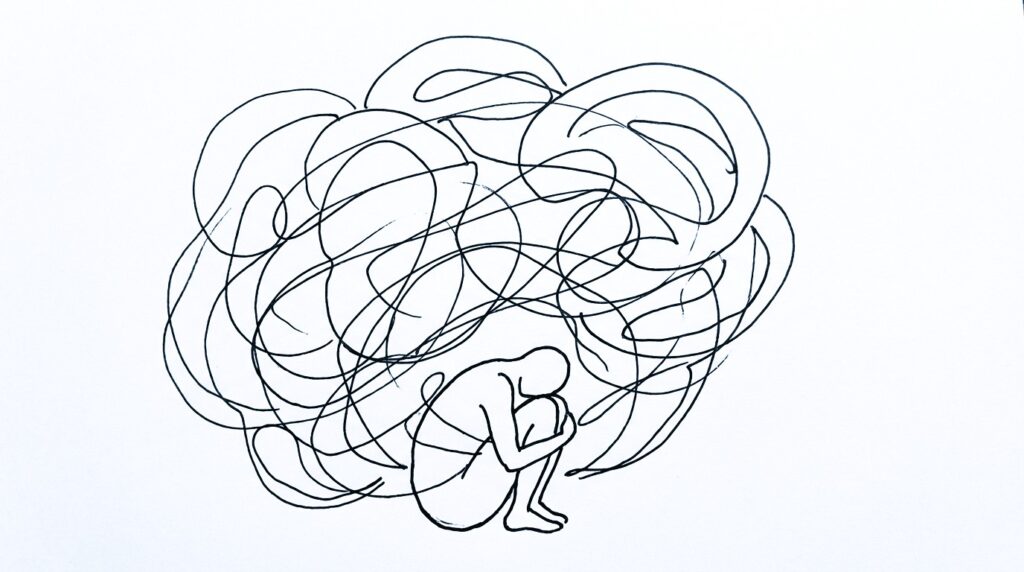 ストーカーの夢が表す不安やプレッシャーなど基本的な意味を表現したイメージ