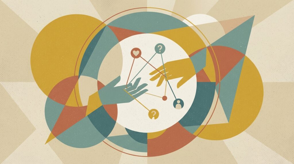 好きな人と手をつなぐ夢が象徴する恋愛感情や安心感を表現したイメージ