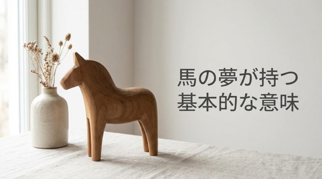 馬の夢が持つ基本的な意味や行動力エネルギーを象徴したイメージ