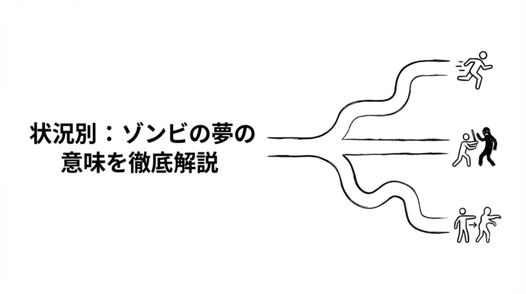 状況別 ゾンビの夢の意味｜追われる・逃げる・戦う夢占いイメージ
