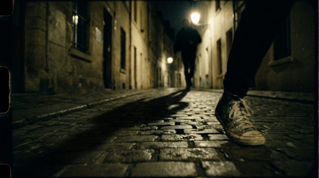 追いかけられる夢が象徴する不安やプレッシャーを表現したイメージ