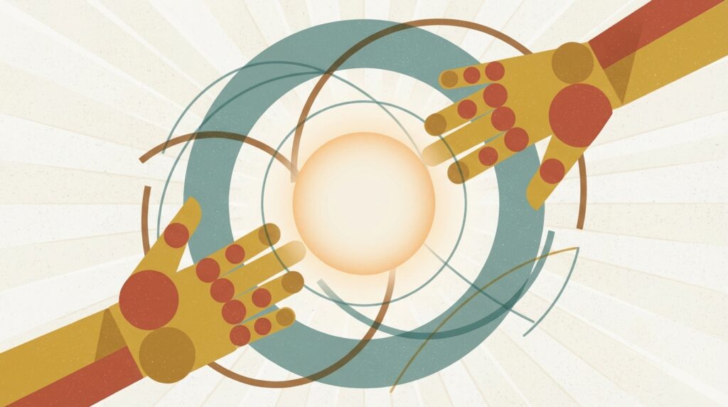 元彼と手をつなぐ夢が示す未練や過去への気持ちを表したイメージ