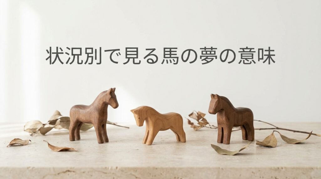 状況別で見る馬の夢の意味や心の動きを表現したイメージ