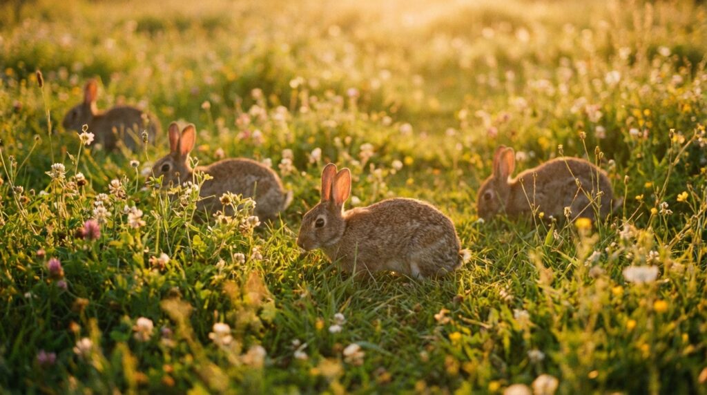 行動別でわかるうさぎの夢の意味｜逃げる・抱く・追いかける夢占いイメージ