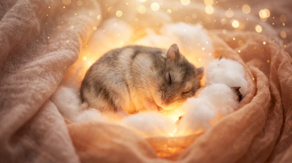 シチュエーション別に見るハムスターの夢の意味を表現したイメージ