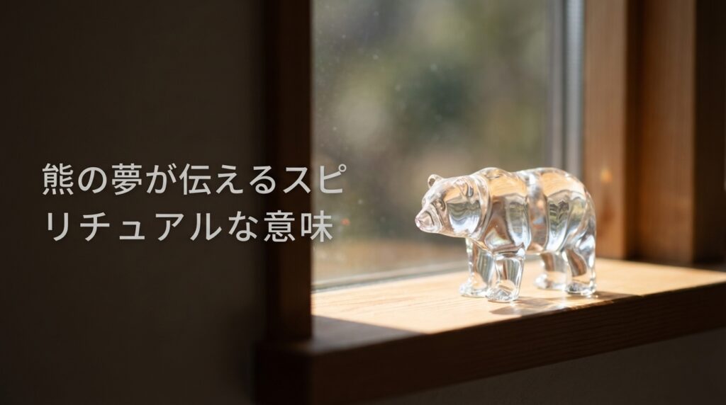 熊の夢が伝えるスピリチュアルな意味｜内なる力と成長を示すサインのイメージ