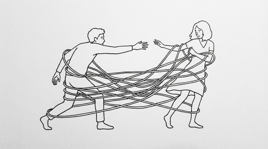 夢の展開から読み解くストーカーの夢と潜在心理を表したイメージ