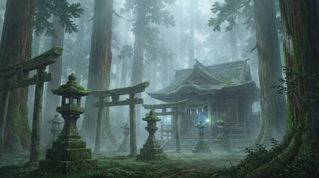 怖い神社・暗い神社の夢の意味｜迷いや不安と向き合う心の状態を表すイメージ