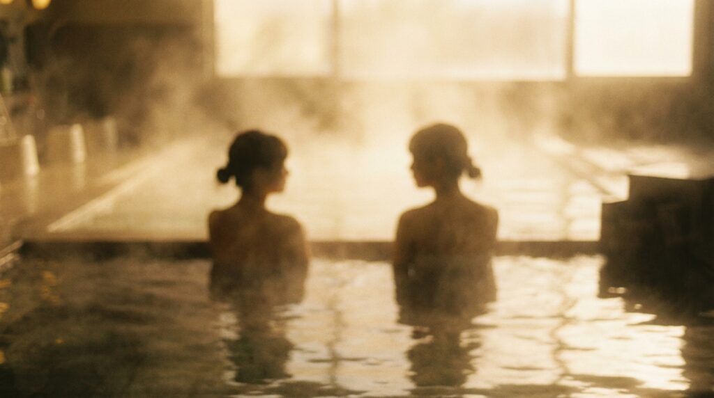 誰かと一緒にお風呂に入る夢の意味｜信頼関係や心の距離を表す夢占いイメージ