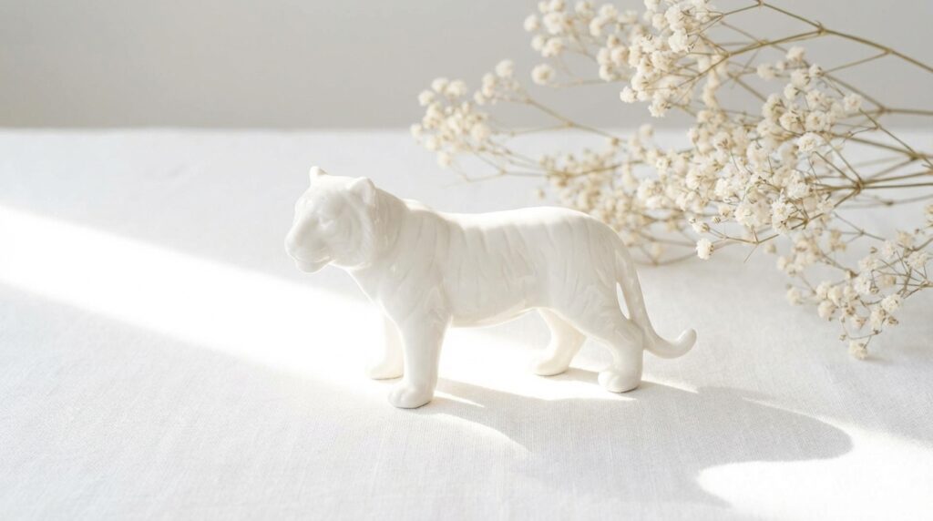 虎の色や姿による夢占いの意味の違いを表したイメージ