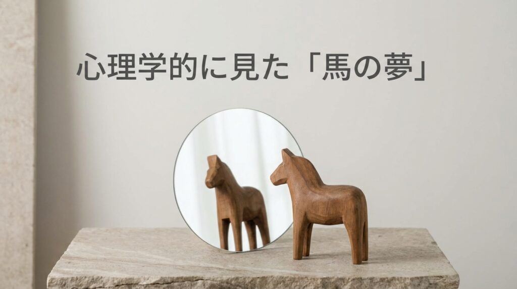 心理学的に見た馬の夢と潜在意識を表したイメージ