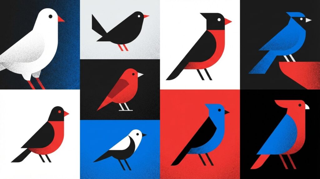 複数の鳥が出てくる夢が表す人間関係や環境の変化を象徴したイメージ