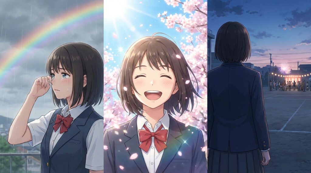 感情別に読み解く卒業式の夢の意味や心理状態を示すイメージ