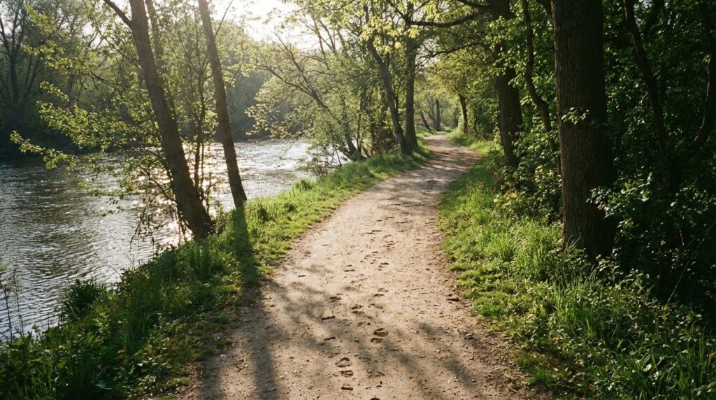 川に関する夢のさまざまなバリエーションと心理的意味を表したイメージ