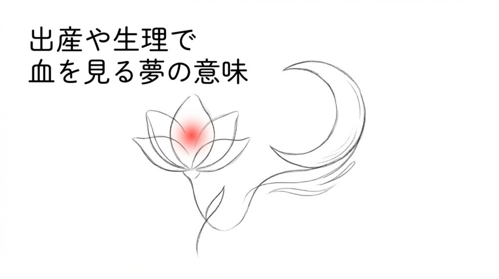 出産や生理で血を見る夢が示す再生や女性性を象徴したイメージ