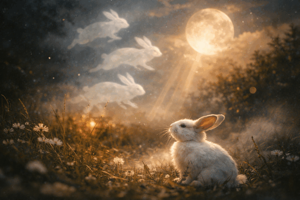 スピリチュアルな視点から見るうさぎの夢｜直感や運気の流れを象徴するイメージ
