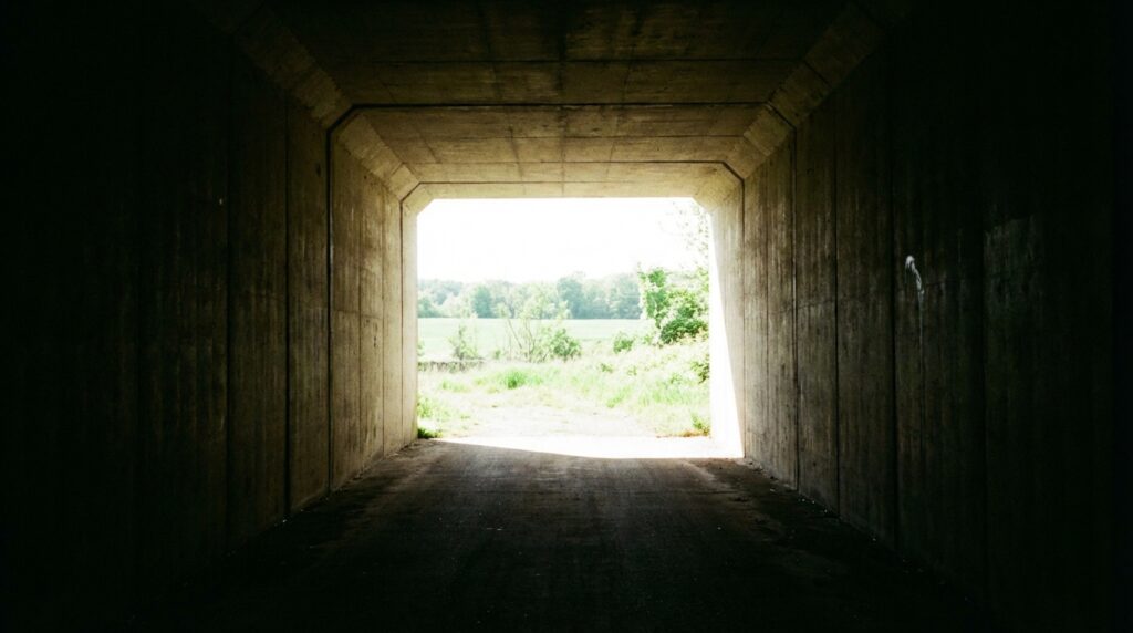 怖い夢が続くときの心理的背景やストレス状態を象徴したイメージ