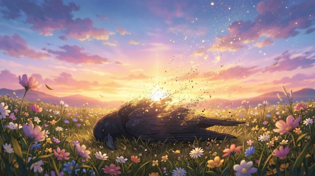死んだカラスや弱っているカラスの夢の意味｜不安の終わりや再生を表すイメージ