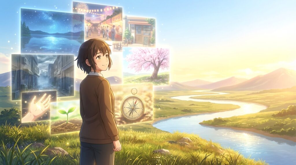 知らない人の夢を現実にどう生かすかを考えるためのヒントを示すイメージ