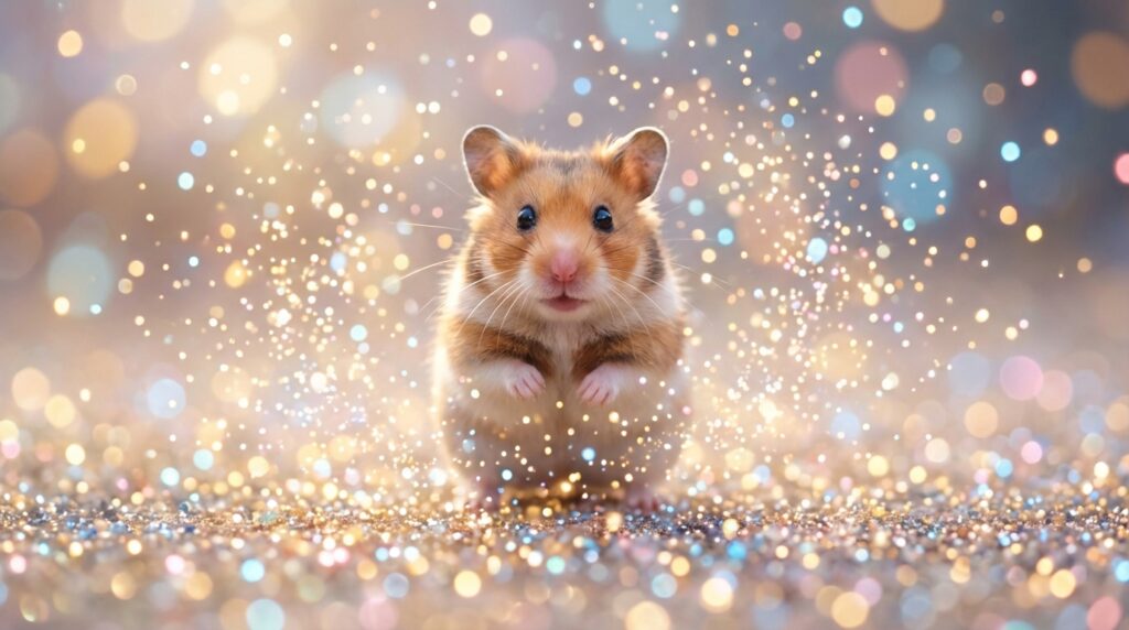 ハムスターの夢が伝える幸運や心理的意味をまとめたイメージ