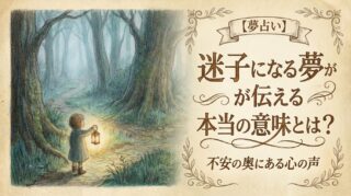 【夢占い】迷子になる夢が伝える本当の意味とは？不安の奥にある心の声