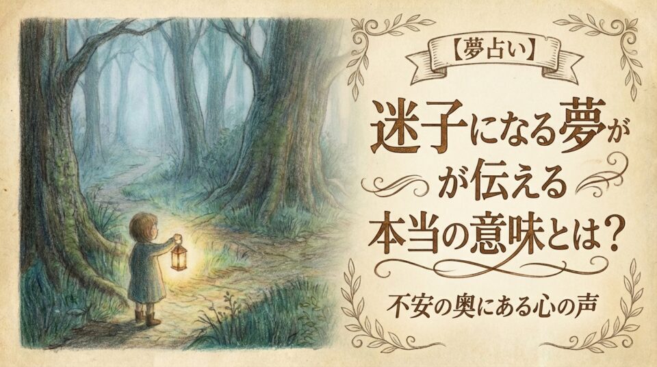 夢占いで迷子になる夢が伝える本当の意味や不安の奥にある心の声を表したイメージ