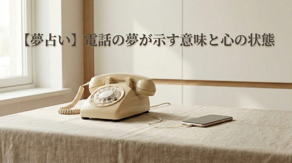 夢占いで電話の夢が伝えるメッセージや心理状態を表したイメージ