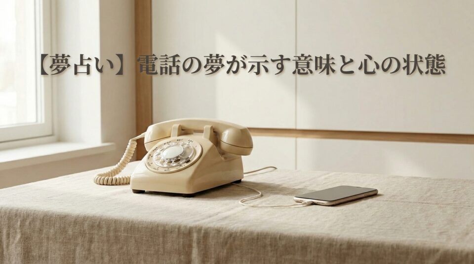 夢占いで電話の夢が伝えるメッセージや心理状態を表したイメージ