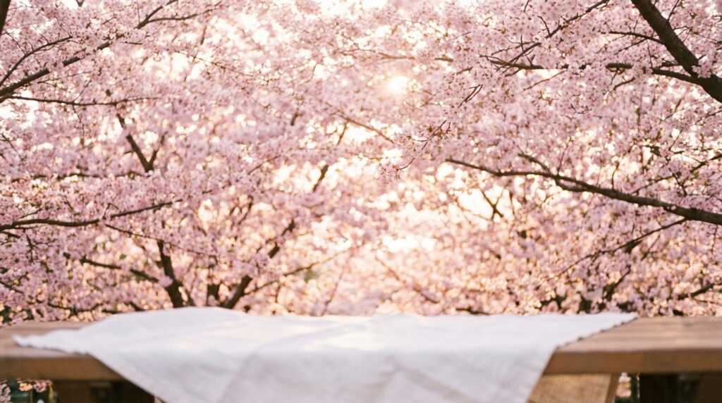 満開の桜を見る夢が表す達成感や幸運の高まりを表現したイメージ