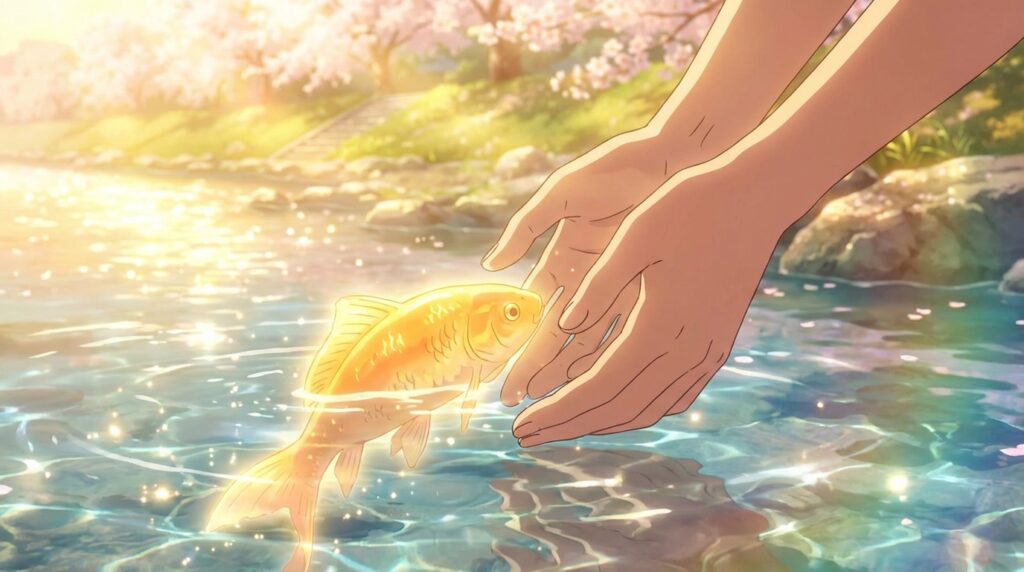 魚の夢が示す意味や心理的メッセージをまとめたイメージ