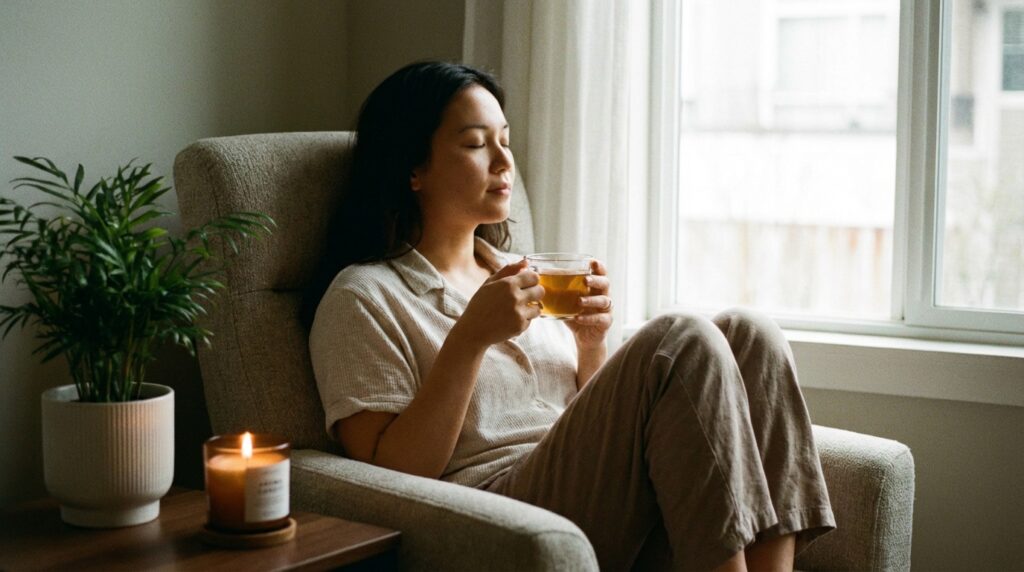 襲われる夢が必ずしも悪い前兆ではないことを伝える安心感のあるイメージ