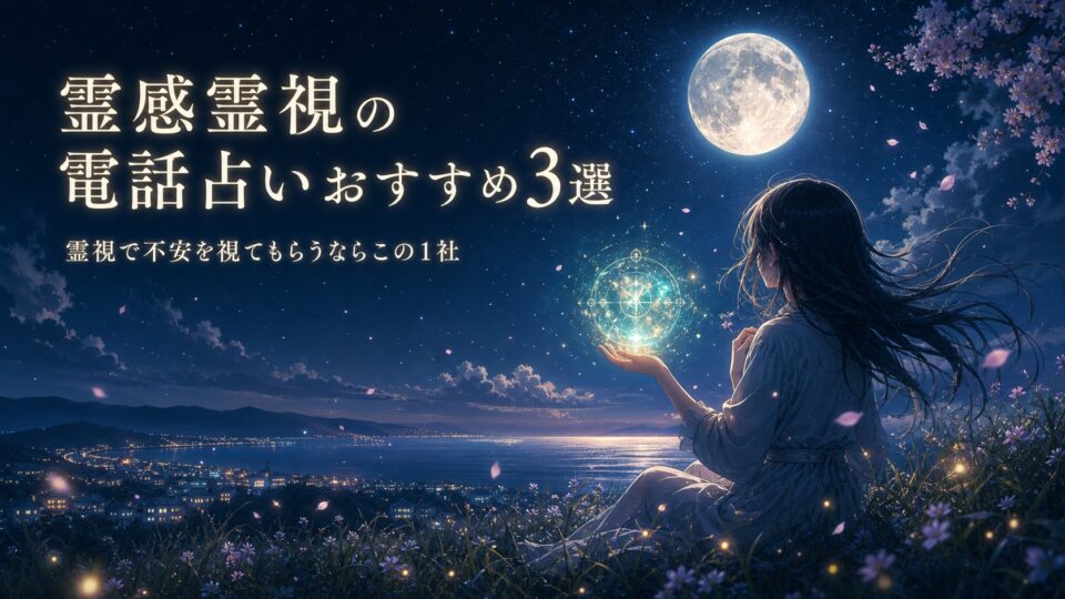 霊感霊視の電話占いおすすめ3選｜霊視で不安を視てもらうならこの1社